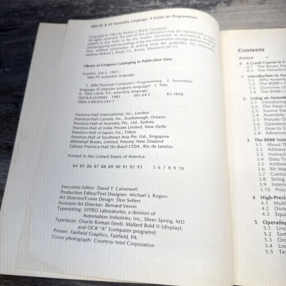 IBM PC Assembly Language a Guide for Programmers by Leo J. Scanlon 1983 SC